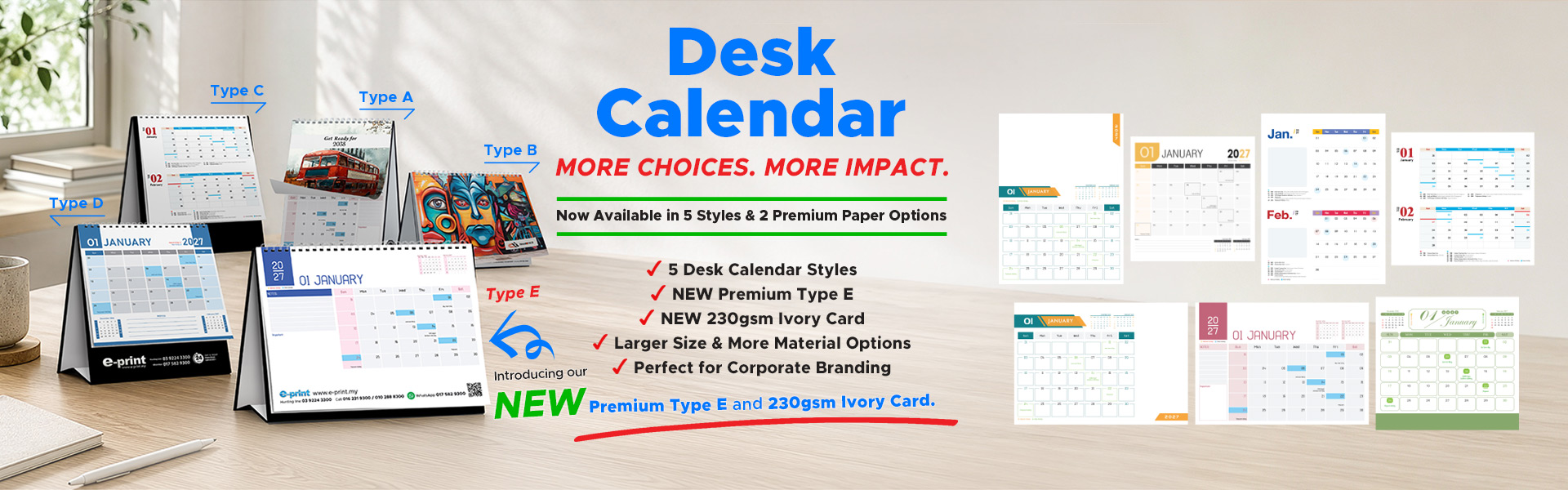 desk calendar